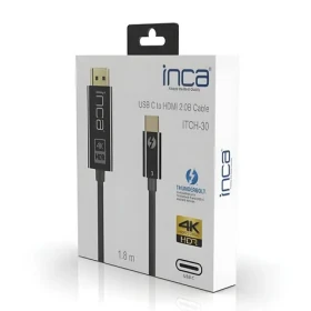 INCA ITCH-30 černá / Adaptér / HDMI na USB-C / 4K 60Hz / 1,8 m (ITCH-30)
