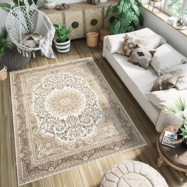 DumDekorace Koberec s tureckým vzorem HERA TZ20F krémový Šířka: 80 cm | Délka: 150 cm