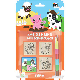 Razítka 3+1 voskovkou Farma