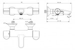 IDEAL STANDARD - Ceraplus II Termostatická vanová baterie, chrom A6874AA