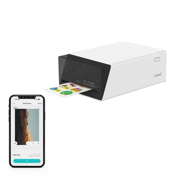 Liene PixCut 2 v1 / Přenosná fototiskárna / tisk, laminace a řez v 1 kroku / 300 DPI / AI Auto-Cutting / Bluetooth 5.0 (PR001-65002)