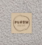 PLUSH NEST PLUSH NEST Dětské sedátko Šedý beránek