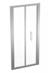 GEBERIT - GEO Sprchové dveře 90x190 cm, stříbrná/čiré sklo 560.126.00.2