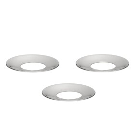 Stoff Nagel Ochranný kroužek na svíčku STOFF Nagel Chrome – set 3 ks, stříbrná barva, kov