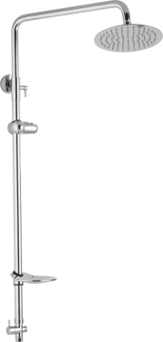 JB Sanitary Sprchová sestava pro horní vývod, průměr 20 cm, včetně keramický přepínač, mýdlenka, držák sprchy, bez příslušenství SS 31 10