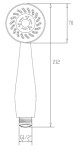 INVENA - Sprchová hlavice GRACJA AS-15-001-L