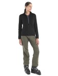Dámská merino mikina ICEBREAKER Wmns 560 Realfleece Elemental II LS Z, Black velikost: L