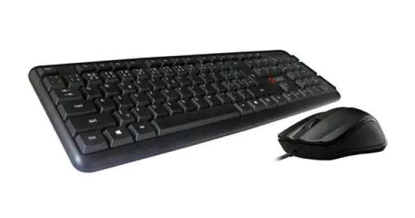 C-TECH KBM-102 Combo černá / Set klávesnice + myš / CZ + SK layout / USB / 1200DPI (8595729900981)