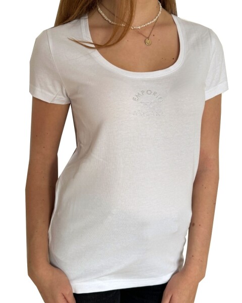 Dámské triko Emporio Armani 163377 4R223 bílé