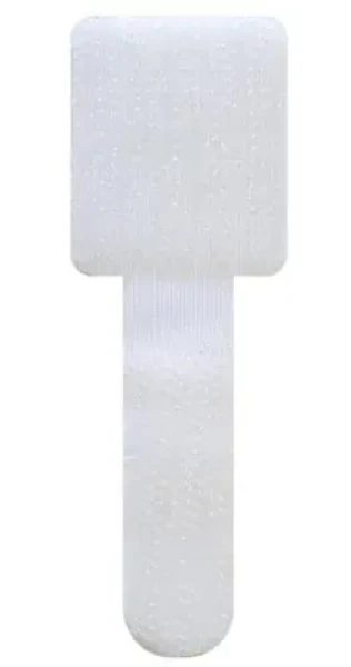 Schwaiger Klett nástěnný klip bílá / Kabelový klip / 90 x 12 x 2 mm / 10 ks (KMWC2010)