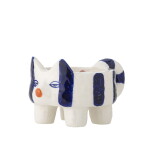 Bloomingville Keramický svícen Caty Blue – set 2 ks, modrá barva, keramika