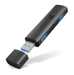 CONNECT IT CompactPRO šedá / Čtečka SD karet / 2x USB-A 3.0 / 1x USB-C (CHU-5150-AN)