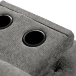 Trojmístná rozkládací pohovka, šedá, látka, ASB-C3034 GREY2