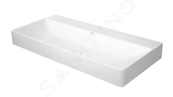 DURAVIT - DuraSquare Umyvadlo nábytkové 1000x470 mm, DuraCeram, s WonderGliss, alpská bílá 23531000791