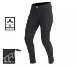 Dámské motocyklové džíny Trilobite 661 Parado skinny fit black level 2 (Prodloužené) - 26 / černá
