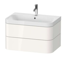 DURAVIT - Happy D.2 Plus Skříňka s umyvadlem 48x78x49 cm, 2 zásuvky, bílá vysoký lesk HP4347O2222