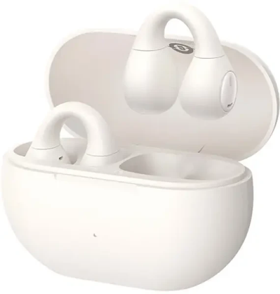 Baseus Bass 15 Clip Open Ear bílá / Bezdrátová sluchátka / Open-ear / Bluetooth 5.4 / nabíjecí pouzdro (A00079500223-00)