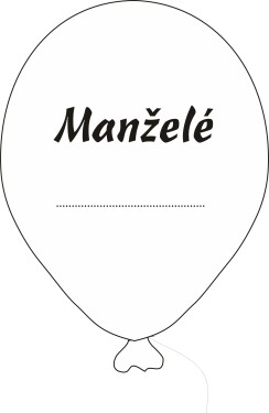 Svatební balónky Manželé s popisem černý potisk 5ks +fix na balónky Balonky.cz Svatební balónky Manželé s popisem černý potisk 5ks +fix na balónky Balonky.cz