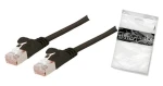 Shiverpeaks Cat7 5 m černá / Patch kabel / plochý / U/FTP / RJ45-RJ45 / 600 MHz (BS75515-SLS)