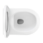 OMNIRES - TAMPA závěsné WC se sedátkem pomalu sklápěcím, 52 x 36 cm, bílá mat TAMPAMWBM