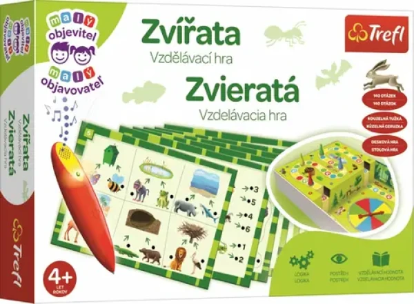 Trefl - Malý objevitel - Zvířata světa + magické pero