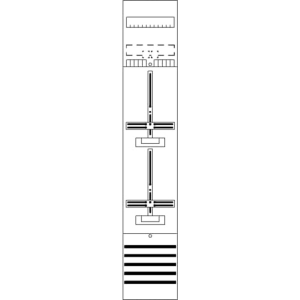 Striebel & John 2CPX054087R9999 DF19B2 pole counter vestavné Počet modulů (šířka) = 12 Obsah 1 ks