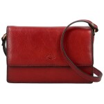 Luxusní dámská kožená crossbody kabelka Katana Flavia, vínová