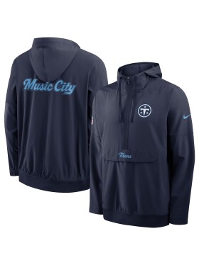 Nike Pánská bunda Tennessee Titans NFL 2026 Rivalries Sideline Half-Zip Anorak Velikost: L