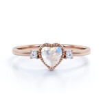 Emporial prsten 14k zlato Vermeil GU-DR14629R-MOONSTONE-ZIRCON Velikost: 6 (EU: 51-53)