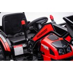 Mamido Dětský elektrický traktor s lopatou červený