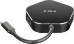 D-Link DUB-M420 černá / USB-C hub / 4v1 / HDMI 4K / 2x USB-A 3.2 / USB-C PD 60W (DUB-M420)