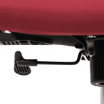 Kancelářská židle, potah bordó látka a černá síťovina MESH, houpací mech.