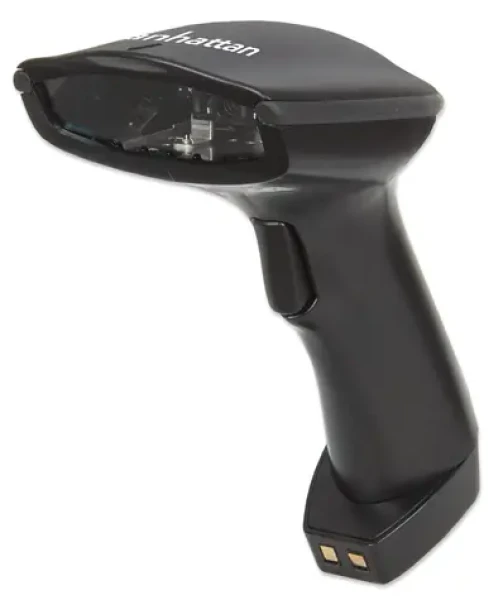 Manhattan Bezdrátová čtečka čárových kódů CCD černá / Čtečka čárových kódů / Bluetooth / dosah 80 m / nabíjecí stanice (178495)
