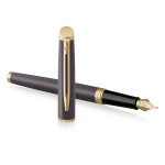 Plnicí pero Waterman Hémisphére The Understated Edit Lava Black GT, hrot F