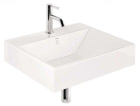 KLUDI - Resa Umyvadlo 61x51 cm, s přepadem, s otvorem pro baterii, lesklá bílá 59WW6143