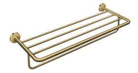 AXOR - Universal Circular Držák ručníku s poličkou, délka 60 cm, leštěný vzhled zlata 42843990