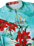 Cyklodres CYCOLOGY Tiger Lily, aqua, woman, krátký rukáv (Motiv Tiger Lily, velikost S)