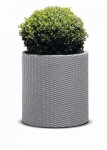 Květináč KETER Cylinder M Silver Grey