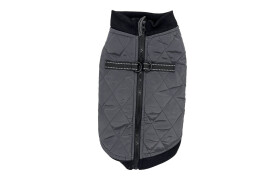 Shield zimní bunda pro psa na ZIP Barva: Šedá, Délka zad (cm): 36, Obvod hrudníku: 40 - 44 cm