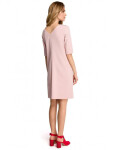 Dámské šaty S113 pudrové - Stylove L
