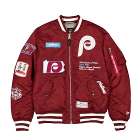 New Era Pánská bunda Philadelphia Phillies MLB Alpha Industries MA-1 Bomberjacke Velikost: 2XL