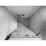 MEXEN/S - Lunar sprchové dveře křídlové pravé 115, transparent, chrom 834-115-000-01-00-P