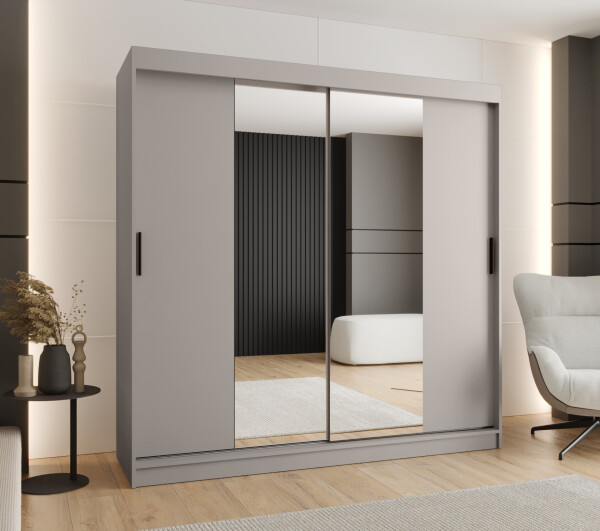 Šatní skříň Abi Rubino T1 Rozměry: 200 cm, Barva korpusu + barva dveří: Kašmír