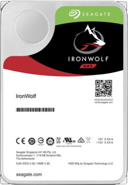 Seagate IronWolf 12TB / HDD / 3.5 SATA III / 7 200 rpm / 256MB cache / pro NAS / 3y (ST12000VN0008)
