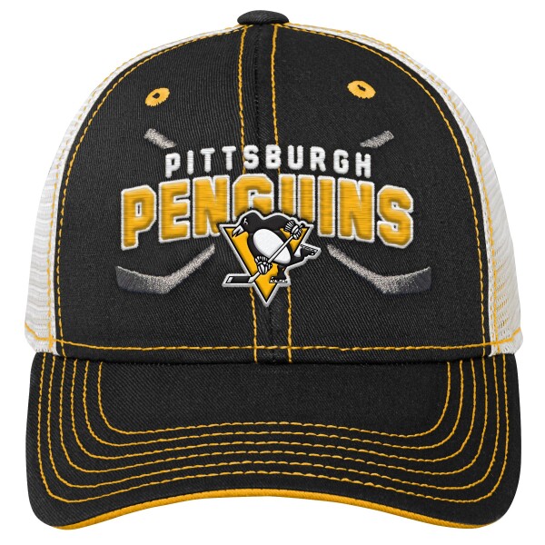 Outerstuff Dětská kšiltovka Pittsburgh Penguins NHL Lockup Meshback Adjustable