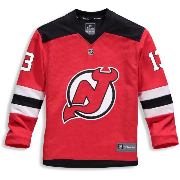 Fanatics Dětský dres #13 Nico Hischier New Jersey Devils NHL Replica Home Jersey Velikost: L/XL
