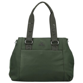 Stylová dámská nylonová kabelka do ruky Elke, tmavě zelená