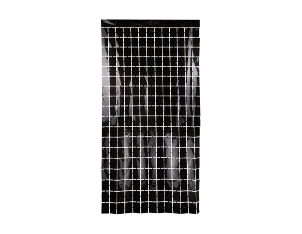 Závěsná dekorace černá čtvercová 1 m x 2 m Závěsná dekorace černá čtvercová 1 m x 2 m