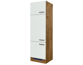 Kuchyňská skříň pro vestavnou lednici Avila GIT60, dub lancelot/krémová, šířka 60 cm