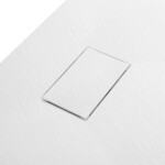 CERANO - Sprchová vanička čtvercová Gusto - SMC/minerální kompozit - strukturovaná bílá matná - 90x90x3 CER-414572